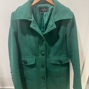 Women's Green Pea Coat